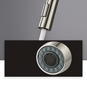 Inox Spi̇ralli̇ Mutfak Evye Batarya Çek Birak Uzayan İki̇ Modlu Başlik Fiski̇ye Musluk Yeni̇ Armatür