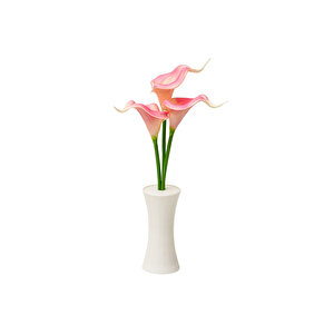 Çiçekli Dekoratif Led Işıklı Lamba, Pembe, 30x7 Pembe