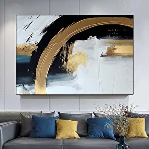 Orijinal Soyut Kanvas Baskılar; Modern Soyut Duvar Dekoru; Renkli Yağlı Soyut Tablo; Soyut Sanat Bas 80x120 cm