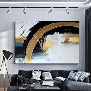 Orijinal Soyut Kanvas Baskılar; Modern Soyut Duvar Dekoru; Renkli Yağlı Soyut Tablo; Soyut Sanat Bas 70x150 cm