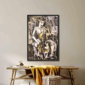 Çello Çalan Kadın Kanvas – Müzisyen, Müzik Odası Dekoru, Modern Baskı, Müzik Sanatı, Çello Sanatı 30x40 cm