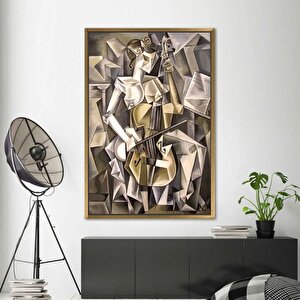 Çello Çalan Kadın Kanvas – Müzisyen, Müzik Odası Dekoru, Modern Baskı, Müzik Sanatı, Çello Sanatı 60x90 cm