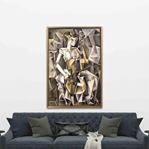 Çello Çalan Kadın Kanvas – Müzisyen, Müzik Odası Dekoru, Modern Baskı, Müzik Sanatı, Çello Sanatı