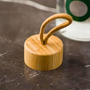 Meturas Borosilikat Cam Detox Matara 800 Ml – Bambu Kapaklı, Isıya Dayanıklı, Şık Su Şişesi Termos