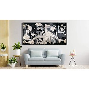 Guernica Kanvası, Pablo Picasso Guernica Baskısı, Ünlü Tablo Reprodüksiyonu 90x180 cm