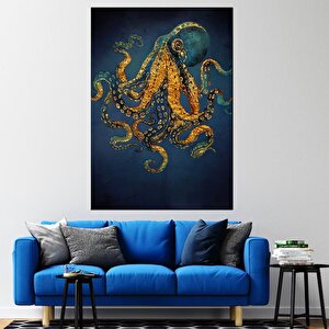 Ahtapot Duvar Sanatı; Soyut Kanvas; Deniz Sanatı