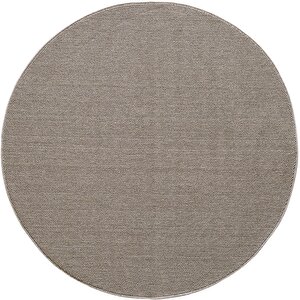 Yumuşak Bukleli Sisal Jüt Salon Oturma Odası Kahverengi Renkli Yuvarlak Halı