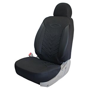 Fiat Fiorino Combi Mix Uyumlu Keten Kumaş Oto Koltuk Kılıfı Siyah