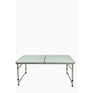 , Katlanabi̇li̇r, Ayarlanabi̇li̇r Yüksekli̇k, Alümi̇nyum, 60x120, Kamp Masasi, Pi̇kni̇k Masasi, Açik Yeşi̇l