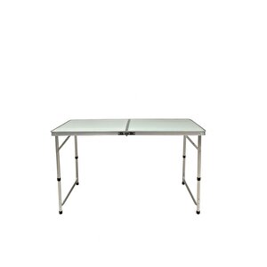 , Katlanabi̇li̇r, Ayarlanabi̇li̇r Yüksekli̇k, Alümi̇nyum, 60x120, Kamp Masasi, Pi̇kni̇k Masasi, Açik Yeşi̇l