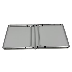 Modulbox, Katlanabi̇li̇r, Ayarlanabi̇li̇r Yüksekli̇k, Alümi̇nyum, 60x120, Kamp Masasi, Pi̇kni̇k Masasi, Açik Yeşi̇l