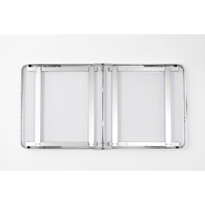 Modulbox Katlanabi̇li̇r, Ayarlanabi̇li̇r Alümi̇nyum, 60x120 Cm, Lüks, Kamp Masasi, Pi̇kni̇k Masasi, Açik Yeşi̇l