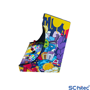 Schitec 4khd 3d Pandora 9800 Arcade Oyunlu Taşınabilir Pandora Masaüstü Kabinli 22inç Atari Makinası