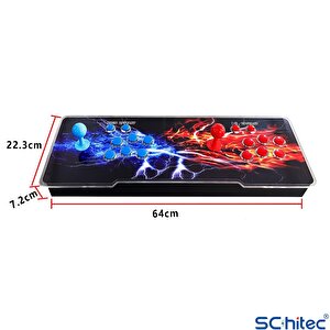 Schitec 4khd 3d Gamebox Arcade 48 Emülatörlü Oyun Konsolu Pandora Atari Makinası 42000 Oyunlu Tv Baglanan