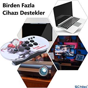 Schitec 4k Arcade Oyun Konsolu Pandora 10000 Retro Oyunlu 2 Oyuncu Joystick