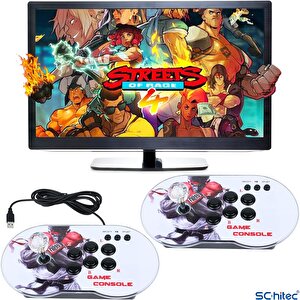 Schitec 4k Arcade Oyun Konsolu Pandora 10000 Retro Oyunlu 2 Oyuncu Joystick