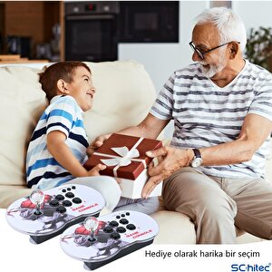 Schitec 4k Arcade Oyun Konsolu Pandora 10000 Retro Oyunlu 2 Oyuncu Joystick