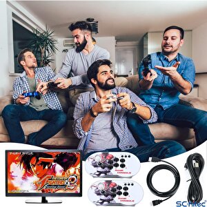 Schitec 4k Arcade Oyun Konsolu Pandora 10000 Retro Oyunlu 2 Oyuncu Joystick