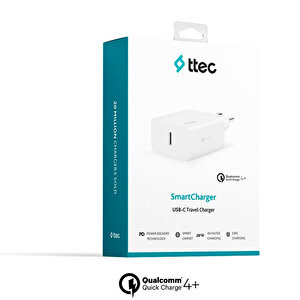 Ttec Smartcharger Pd 20w Seyahat Hızlı Şarj Aleti (kablosuz) - Beyaz 2scs22b