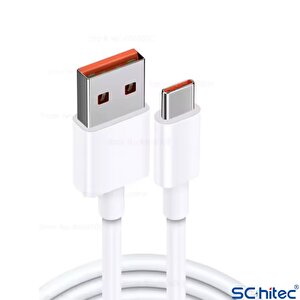 Schitec 160w 2xtype-c + Usba Quick Charger 5.0 Teknolojili Ev Tipi 3 Çıkışlı 6a 120w Usba To Type-c Kablolu Şarj Aleti