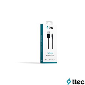 Ttec Usba To Lightning Hızlı Data Ve Fast Şarj Kablosu 100cm Siyah 2dk7508s