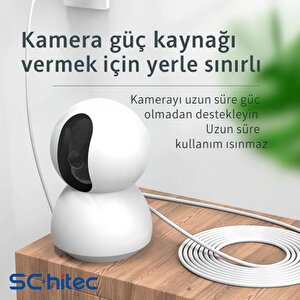 Schitec 3a 60w Usba To Type-c Hızlı Data Ve Şarj Kablosu 3 Metre Beyaz Sx22