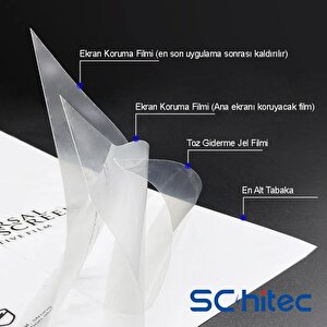 Schitec Honor Magic 7 Pro Darbe Emici Premium Ön Şeffaf Nano Ekran Koruyucu Poliüretan Film