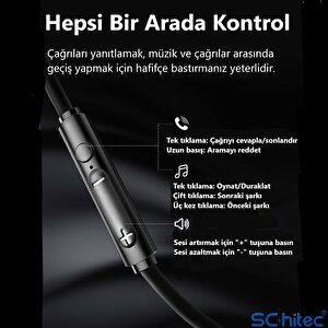 Schitec E30 High Sound Type-c Girişli Kulak İçi Mikrofonlu Kablolu Kulaklık Beyaz