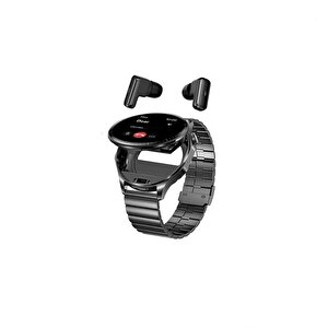 Watch Ultra 12 Amoled Ekran Waterproof Akıllı Saat 3 Kordonlu Siyah Teko12