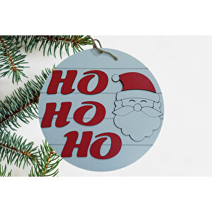Ho Ho Ho Noel Baba Yılbaşı Dekor Kapı Süsü