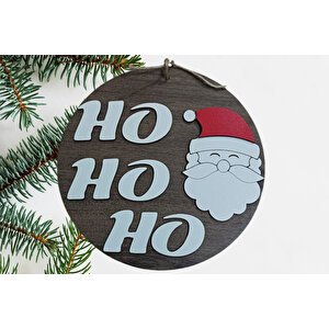Noel Baba Ho Hoho  Yeni Yıl Dekor Kapı Süsü Çam Ağacı Dekor