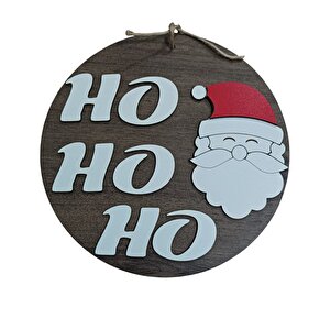Noel Baba Ho Hoho  Yeni Yıl Dekor Kapı Süsü Çam Ağacı Dekor