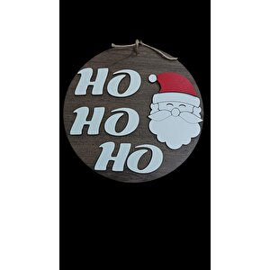 Noel Baba Ho Hoho  Yeni Yıl Dekor Kapı Süsü Çam Ağacı Dekor