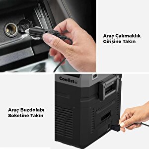 Clt12dc Kompresörlü Araç Buzdolapları İçin 12v/24v Üniversal Çakmaklık Kablosu