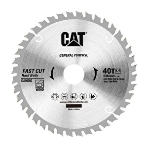 Da08002 184x30mm Ahşap Kesme Elmas, Daire Testere Bıçağı 40 Diş