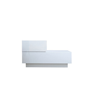 Kayra Kmd002 Led Işıklı Komodin – 2 Çekmeceli Modern Tasarım, Beyaz