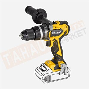 Rtrmax Rtx3010b X-lıon Rtx3010b Akülü Darbeli Matkap Kömürsüz 80nm - Akü Ve Şarj Hariç