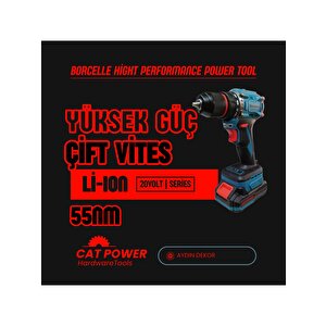 Kömürsüz Akülü Vi̇dalama Li-ion (set) 10 Mm 20v 2.0 Ah