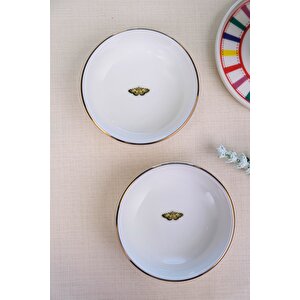 Tabak Evi Kelebek Altın Yaldızlı Kase 10x3cm 150cc 2 Li̇