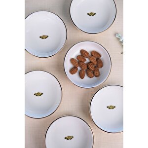 Tabak Evi Kelebek Altın Yaldızlı Kase 10x3cm 150cc 6 Li