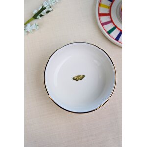 Tabak Evi Kelebek Altın Yaldızlı Kase 10x3cm 150cc Tekli