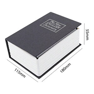 Sn-26086 Ki̇tap Görünümlü Metal Kasa 180x115x55mm