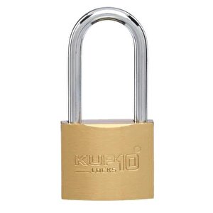 Uzun Kanca Asma Kilit Sarı 50 Mm. - 3 Anahtarlı