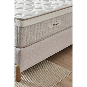 Bohem Plus Ortopedik Çift Kişilik Yatak – Destek Süngeri Ve Thermofelt Teknolojisi Ekru