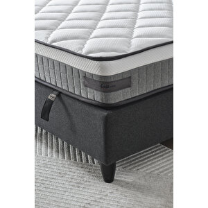 Gisele Modeli Çift Kişilik Pedli Paket Yaylı Full Ortopedik Antibakteriyel Yatak 150x200 cm