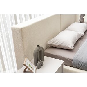 Folt Beige Bazalı Karyola