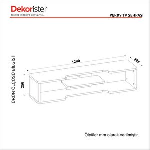 Dekorister Perry Tv Sehpası Beyaz 120 Cm