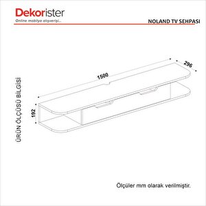 Dekorister Noland Tv Sehpası Rota 150 Cm