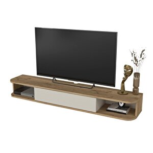 Dekorister Cross Tv Sehpası Sepet - Kumtaşı 150 Cm