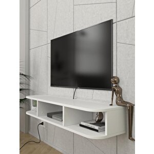 Bask Tv Sehpası Beyaz 120 Cm